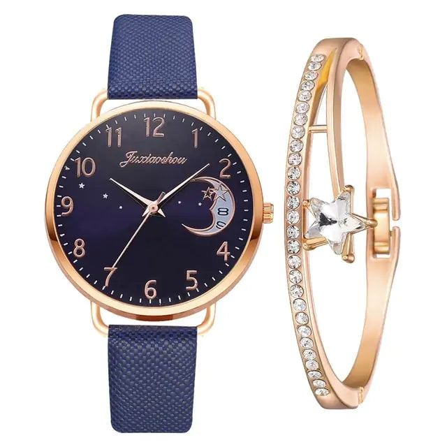 Moon Bracelet & Watch Set