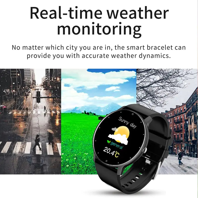 Full Touch Screen Sport Fitness Watch - Waterproof