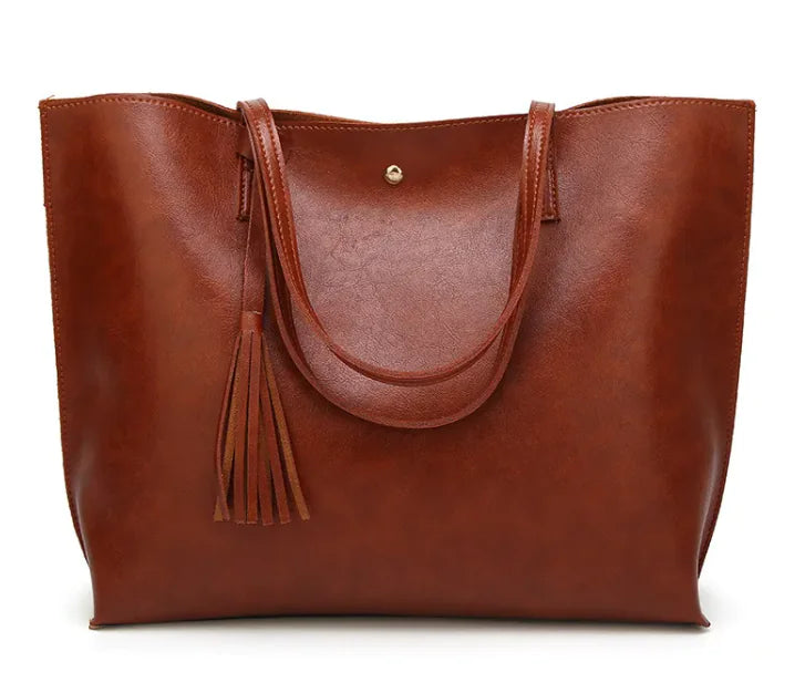 Tassel Shoulder Handbag Large Capacity