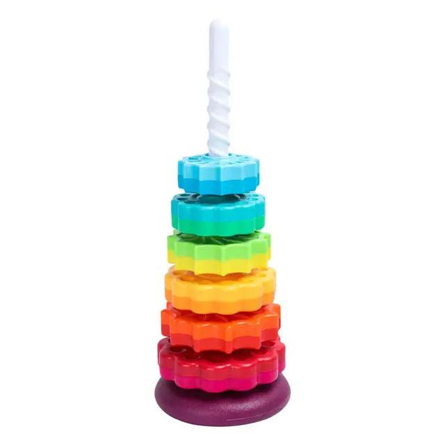 Rotating Rainbow Tower- Educational Toy