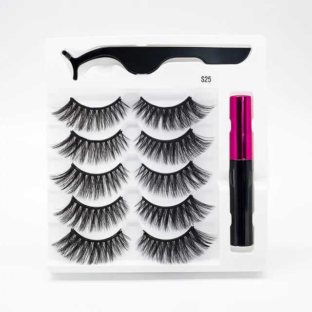 Magnetic Eyelashes False Lashes +Tools