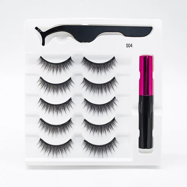 Magnetic Eyelashes False Lashes +Tools