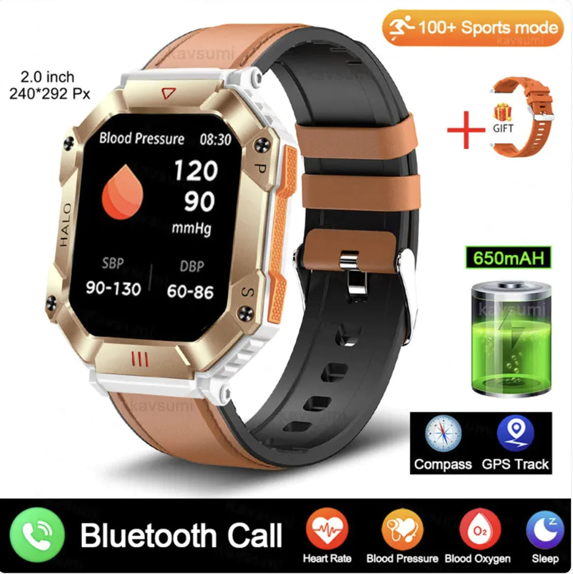 New Android GPS Fitness Smartwatch for Women