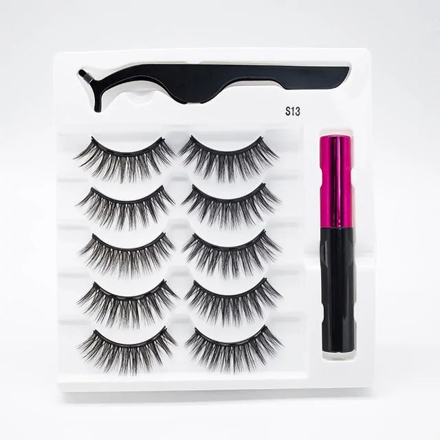 Magnetic Eyelashes False Lashes +Tools