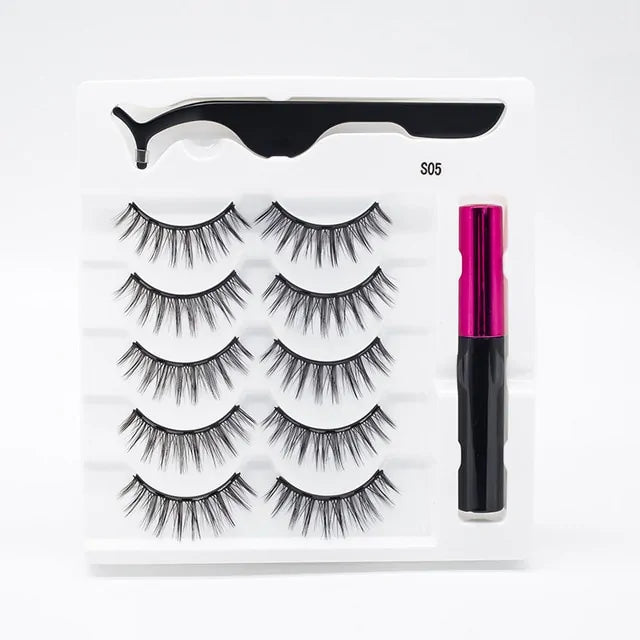 Magnetic Eyelashes False Lashes +Tools