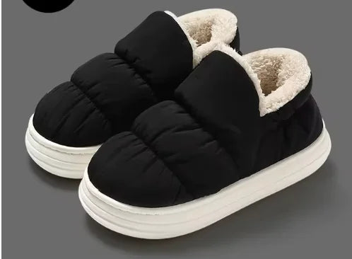 Ankle Wrap Cotton Slippers Women's Winter