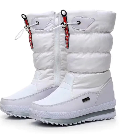 Winter thick waterproof and anti-ski boots