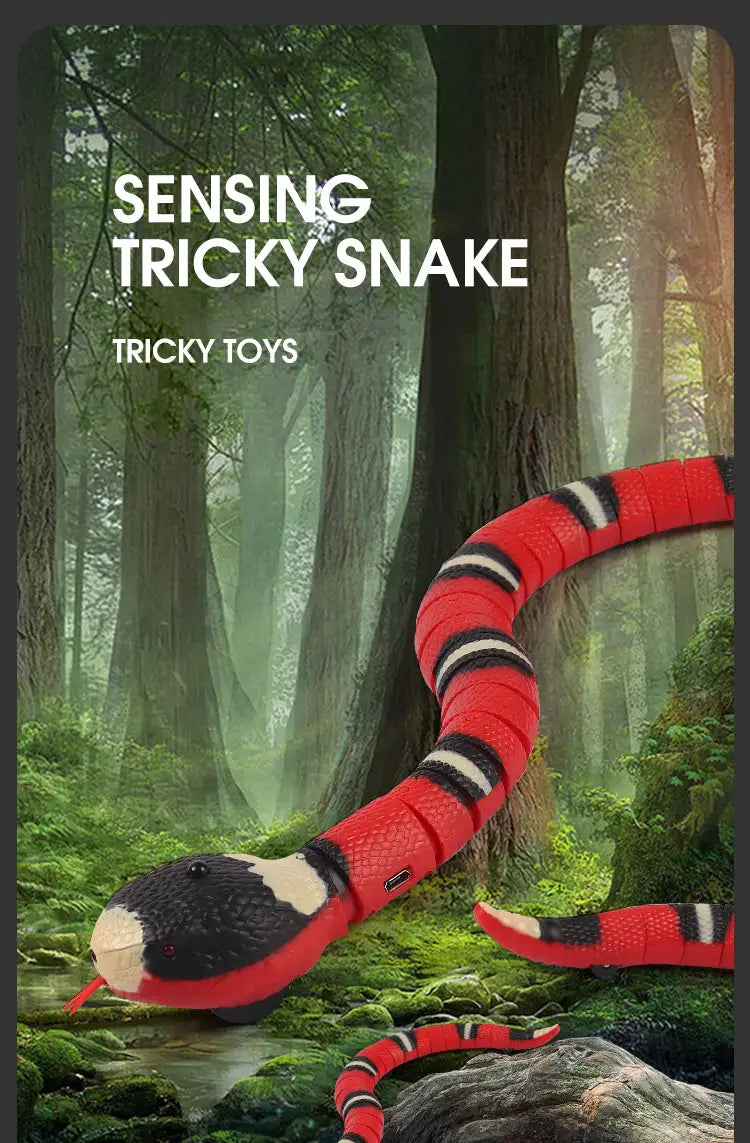 Smart Sensing Interactive Pet Snake Toy