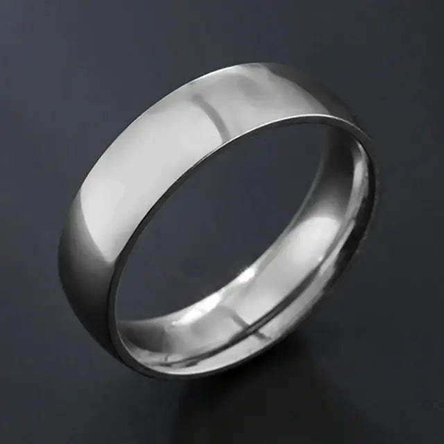 Men's Ring (Black Silver Groove)