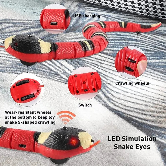 Smart Sensing Interactive Pet Snake Toy