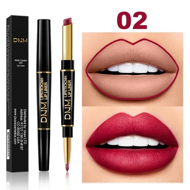 Double Ended Matte Lipstick Long Lasting Wateproof Lipsticks