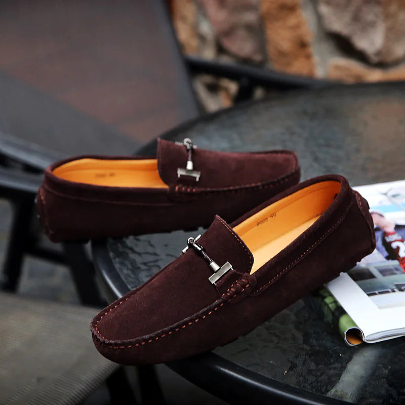 Luxurious Real Cowhide Suede Men's Shoes!