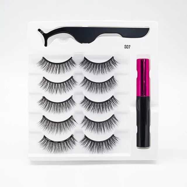 Magnetic Eyelashes False Lashes +Tools