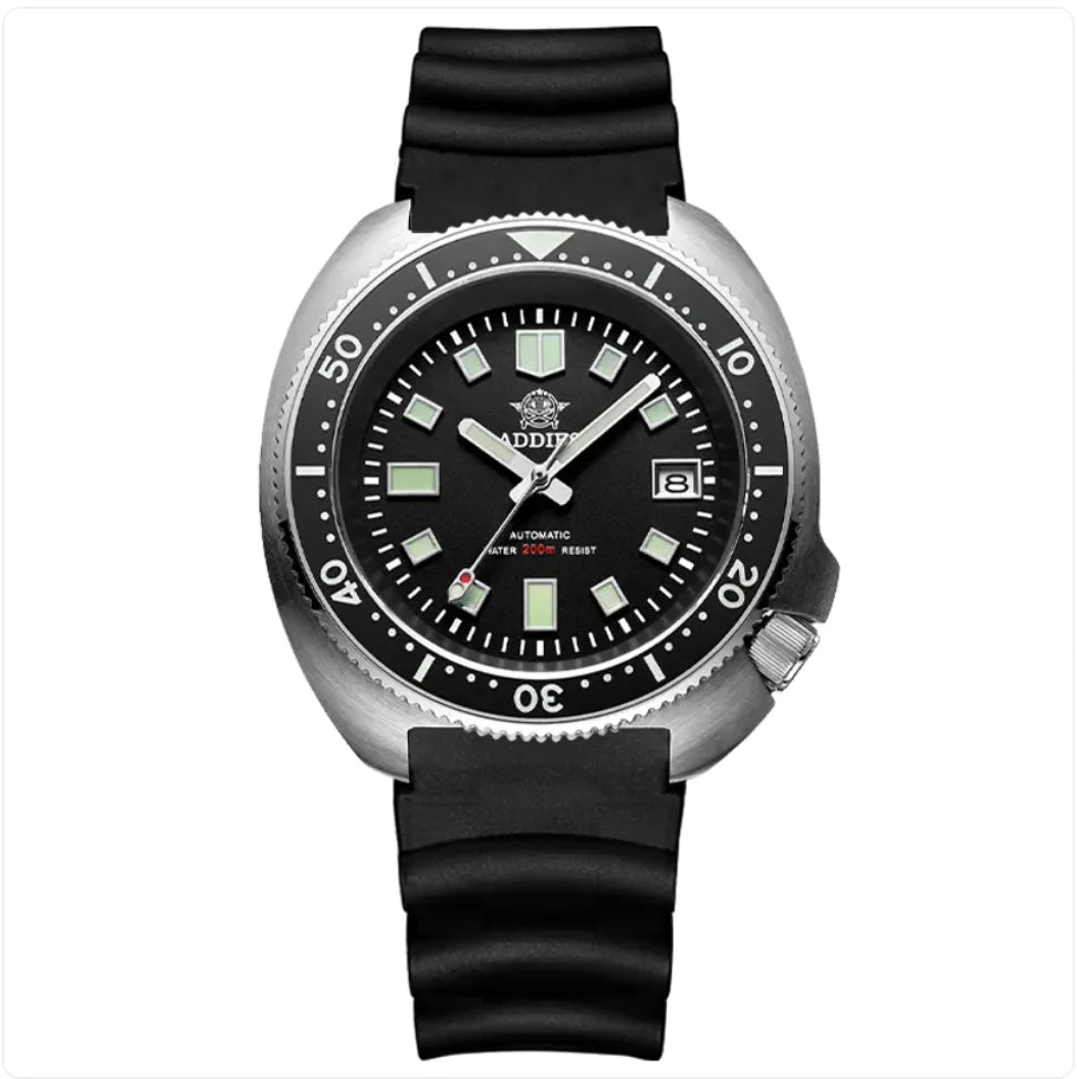 Men's Luminous Sapphire Steel Dive Watch