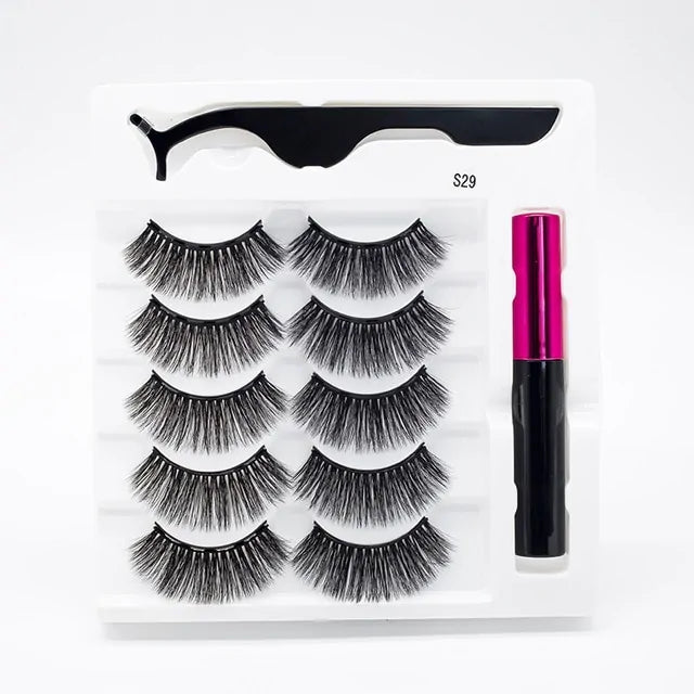 Magnetic Eyelashes False Lashes +Tools