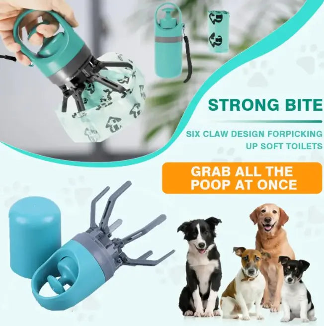 Dog Pooper Scooper with 10 biodegradable waste bags