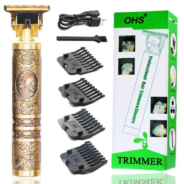 T9 USB Electric Hair Clipper: Rechargeable Trimmer for Men