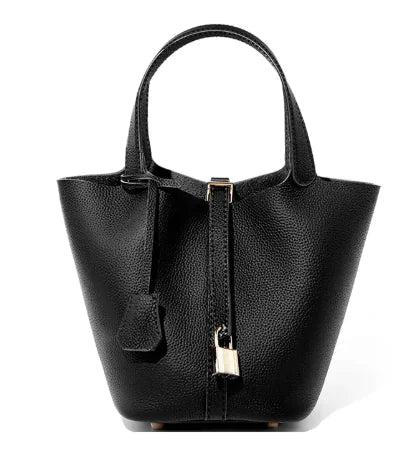 Basket Leather Handbag