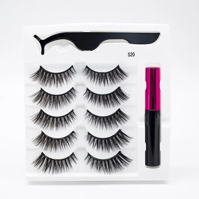 Magnetic Eyelashes False Lashes +Tools