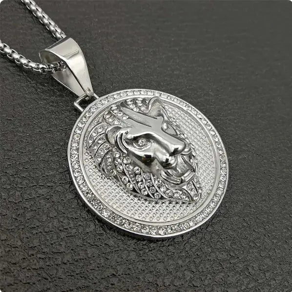 Lion Head Pendant Necklace