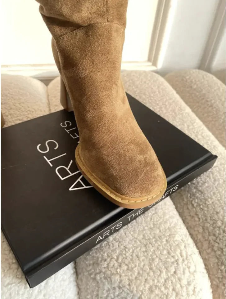 Slimming Chunky Heel Boots