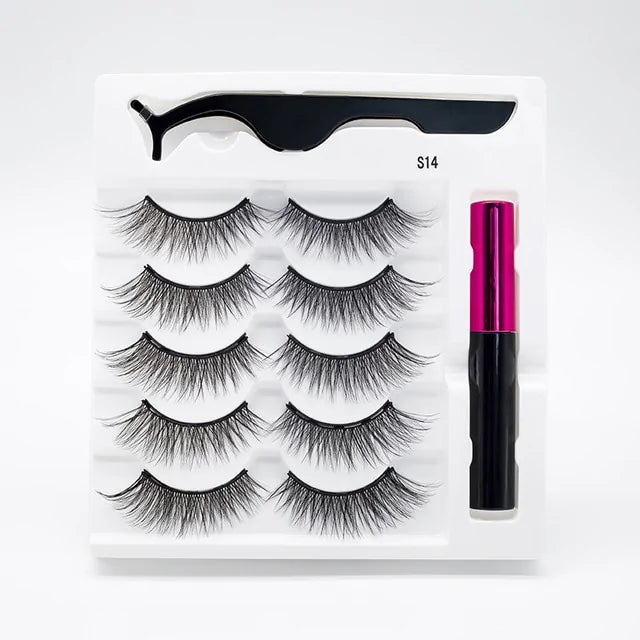 Magnetic Eyelashes False Lashes +Tools