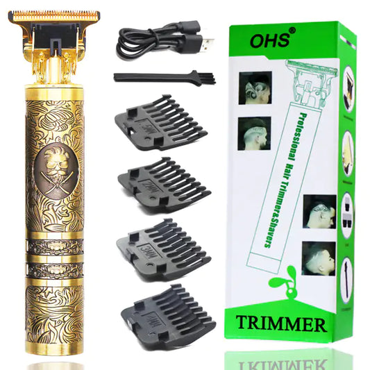 T9 USB Electric Hair Clipper: Rechargeable Trimmer for Men