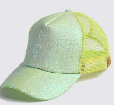 Glitter Ponytail Baseball Cap