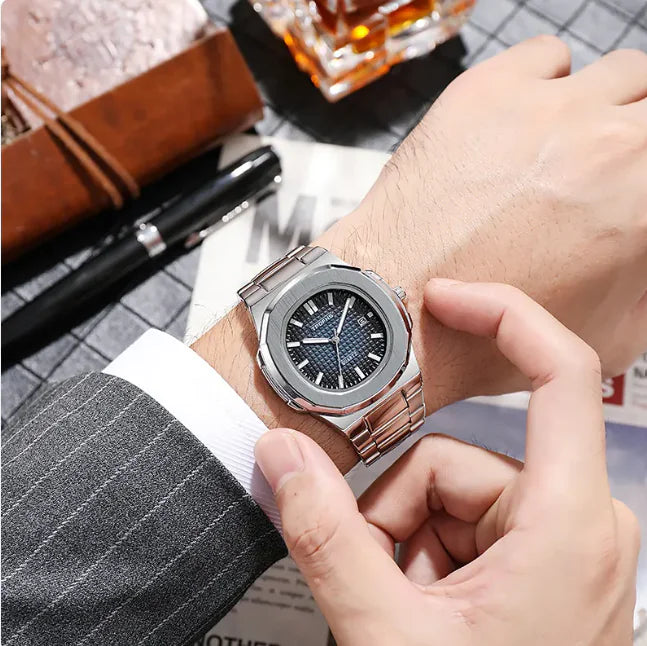 Waterproof Steel Quartz Watch