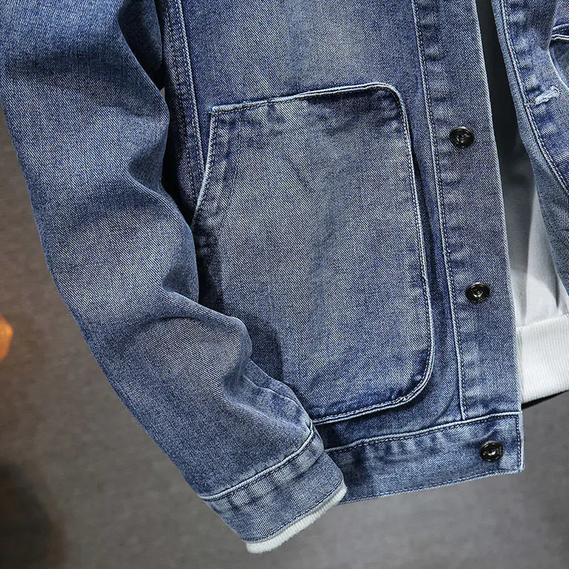 Men's Hooded Denim Jacket