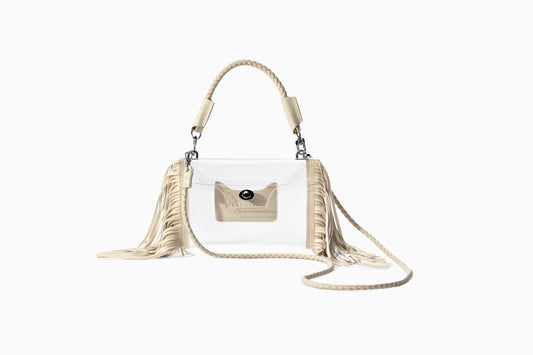 Clear Fringe Crossbody