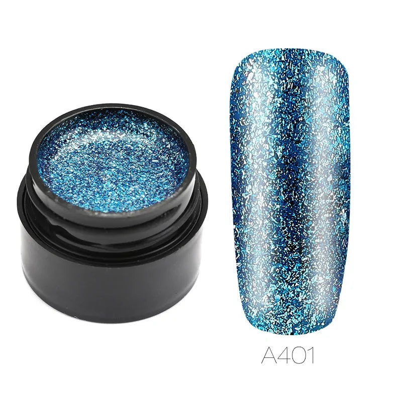 Hybrid Varnishes Gel Nail Polish Set Glitter