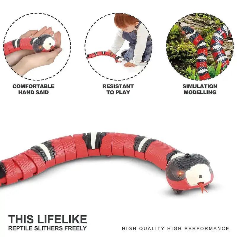 Smart Sensing Interactive Pet Snake Toy