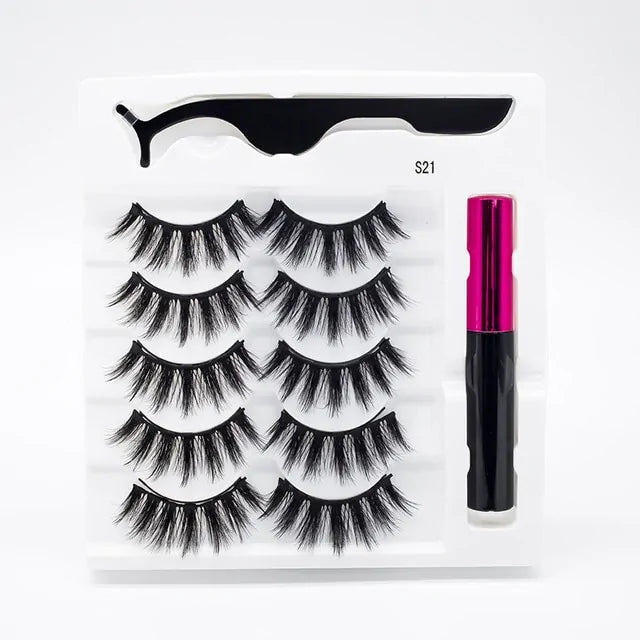 Magnetic Eyelashes False Lashes +Tools