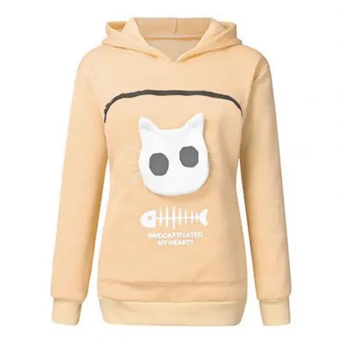 Cat's Hoodie with Cuddle Pouch