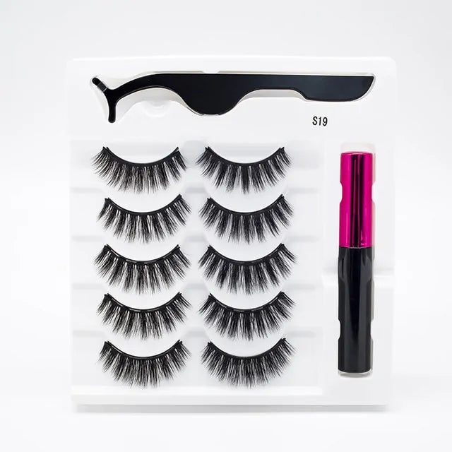 Magnetic Eyelashes False Lashes +Tools