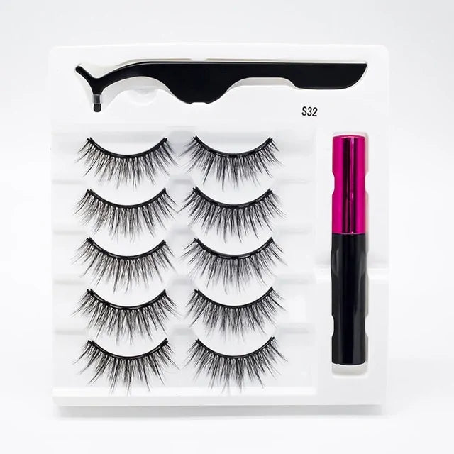 Magnetic Eyelashes False Lashes +Tools