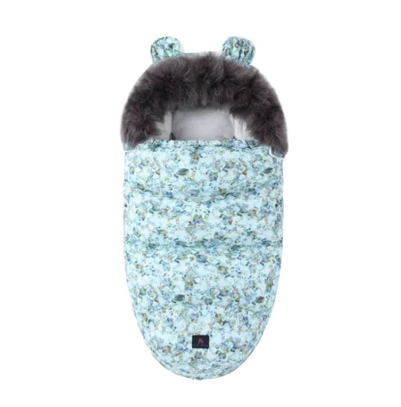 Baby Sleeping Bag with Fur Collar