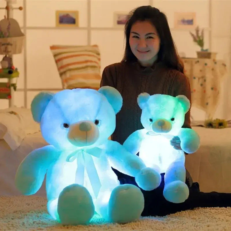 Ours en peluche lumineux à LED 32 cm