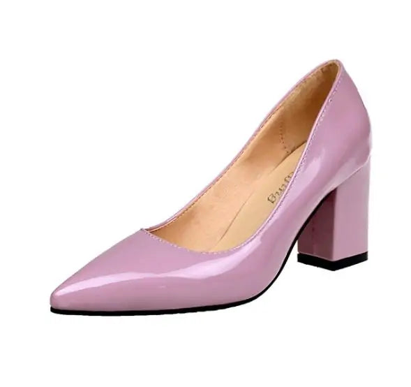 Mid Heel Pointed Toe Shoes