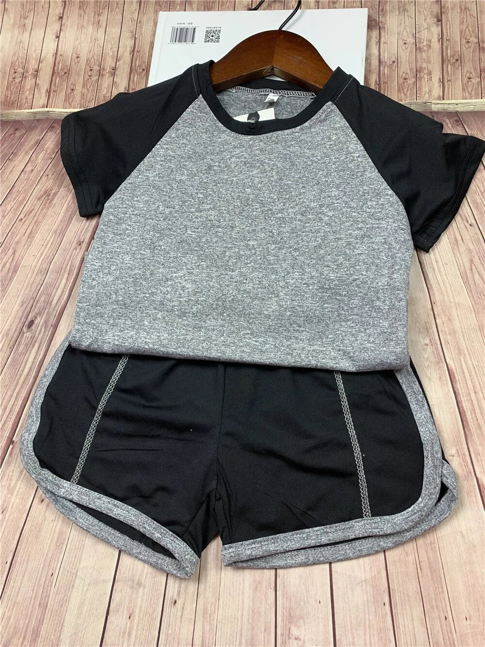 Kids Fitness T-shirt and Gym Shorts