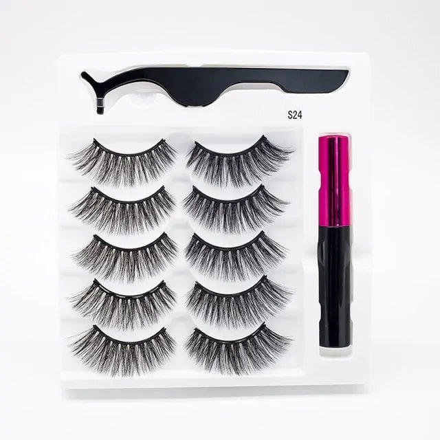 Magnetic Eyelashes False Lashes +Tools