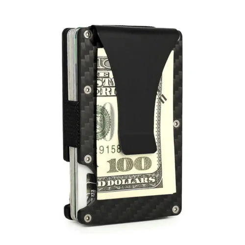 Men's Stainless Steel Elastic Band Wallet