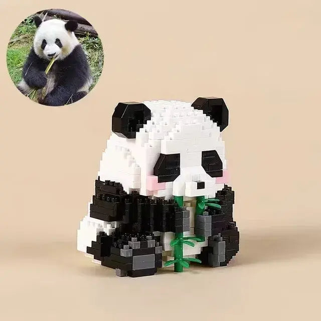 Cute Panda Series Building Block Toys