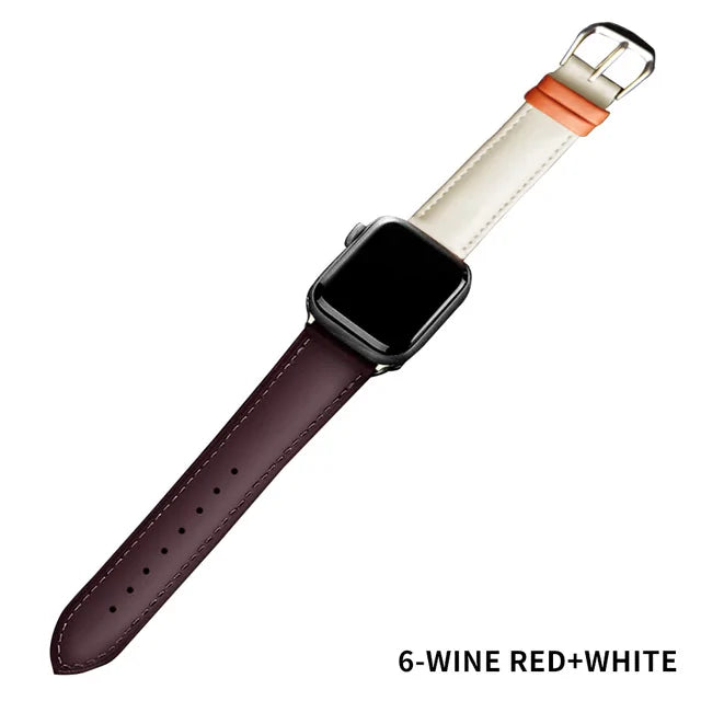 Brown Leather Band for Apple Watch