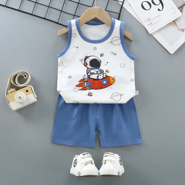 Children's Summer Clothing Sets - T-shirts and shorts