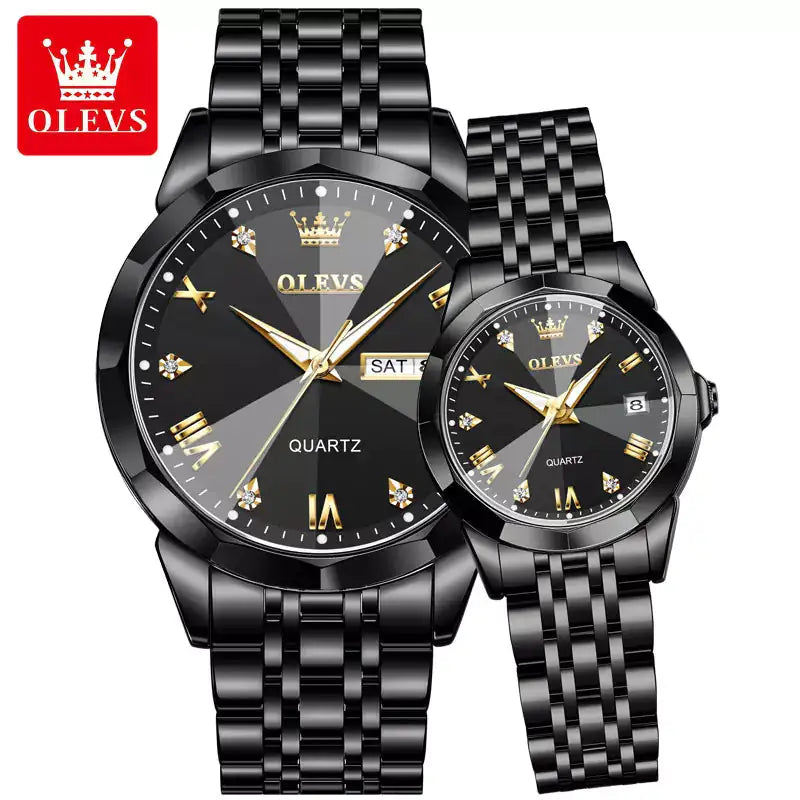 Olevs Diamond 3D Watch Set