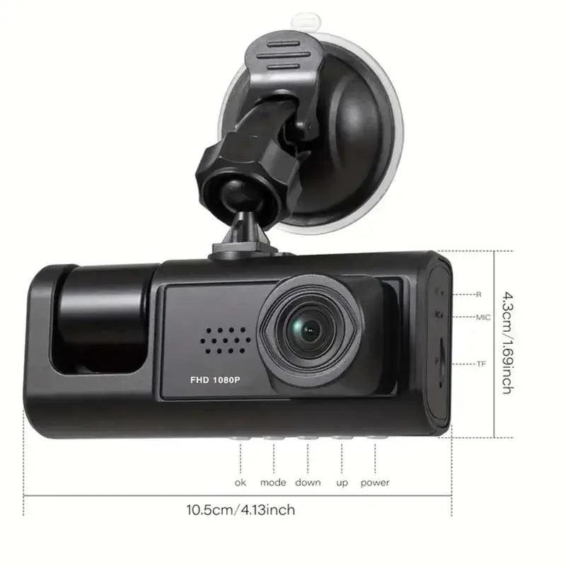 Dash Cam With Night Vision -3 camera system