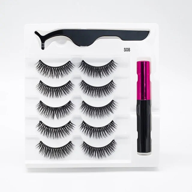 Magnetic Eyelashes False Lashes +Tools