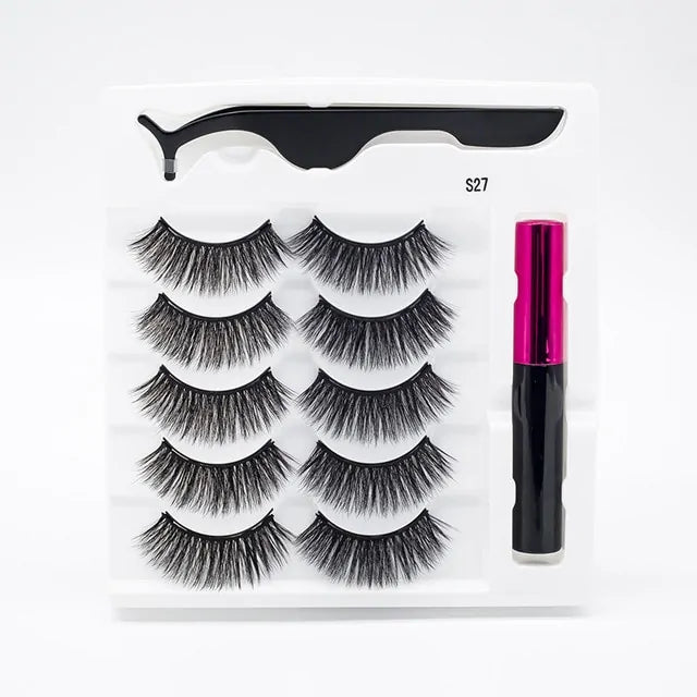 Magnetic Eyelashes False Lashes +Tools